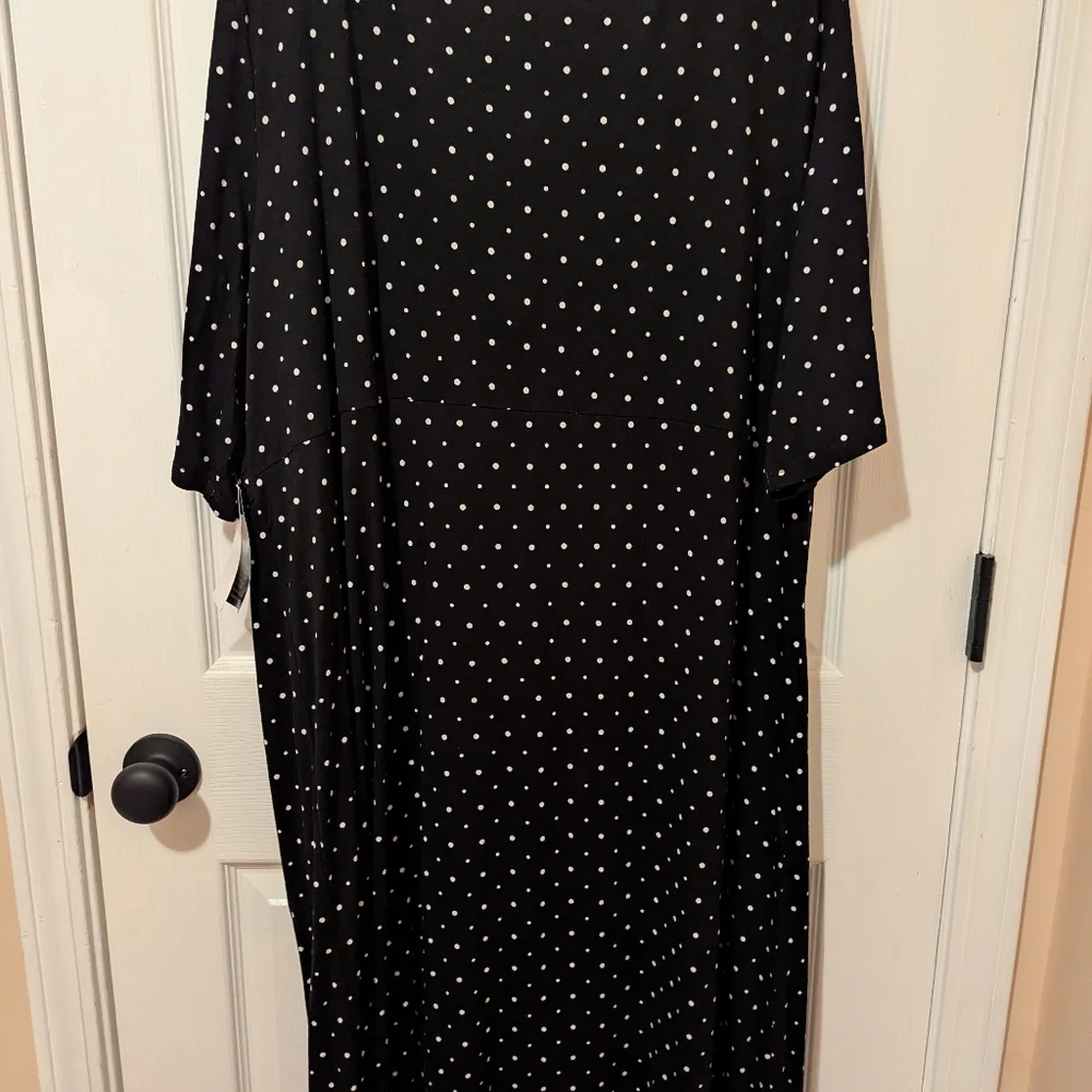 Jessica London Women's Polka Dot Maxi Dress Plus Size 24W (NWT) - Picture 4 of 9